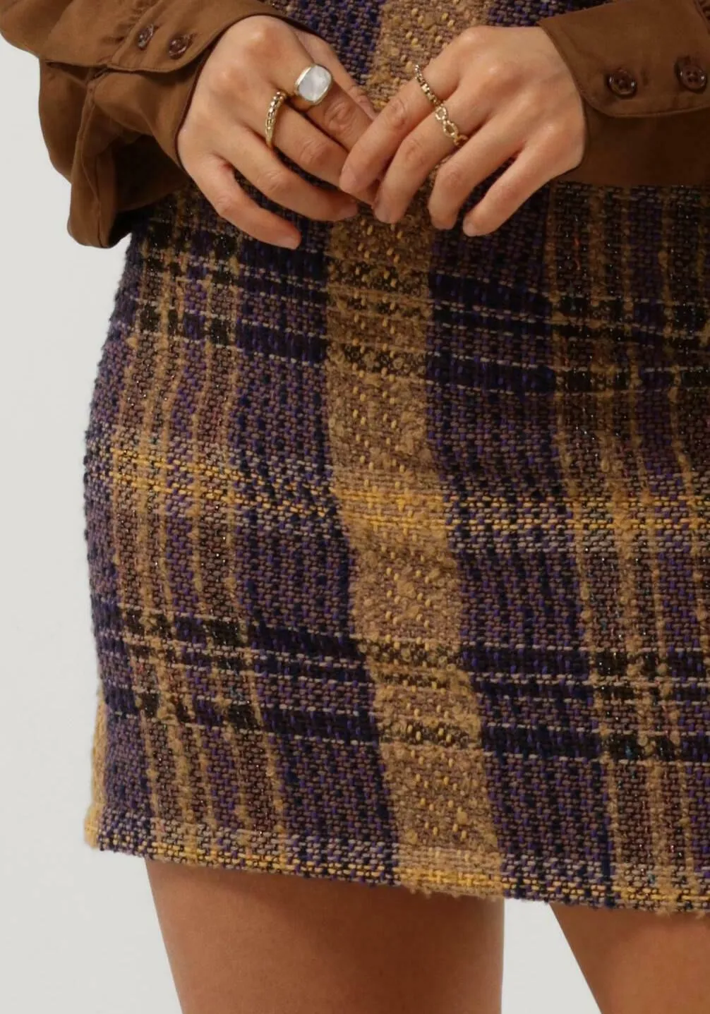 amaya amsterdam mini-jupe lona skirt en violet