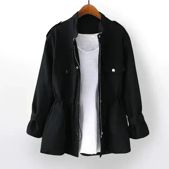 Aurore | Elegant trench coat for women with adjustable waist