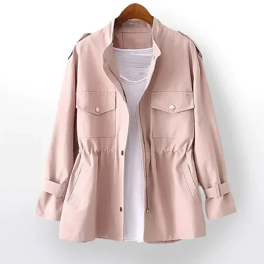 Aurore | Elegant trench coat for women with adjustable waist