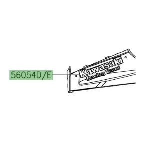 Autocollant "Kawasaki Racing team" sabot moteur Ninja 400 KRT (2018-2020) | Moto Shop 35