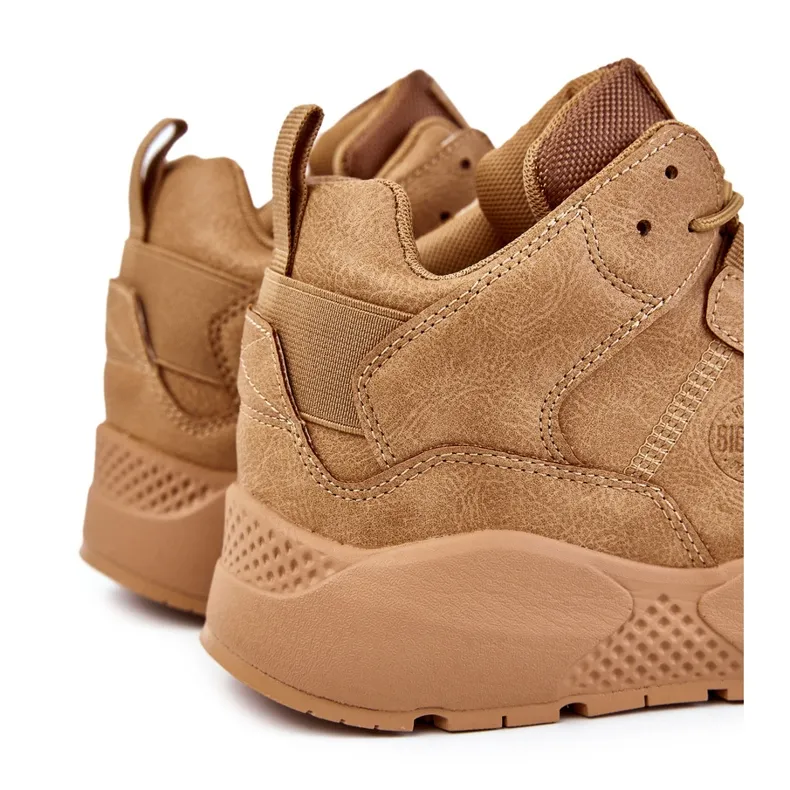 Baskets Homme Chaussures Sport Big Star KK174248 Camel beige multicolore