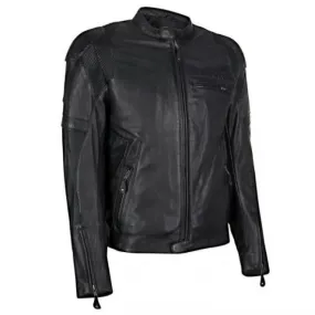 Blouson cuir Kawasaki RS Noir | Moto Shop 35