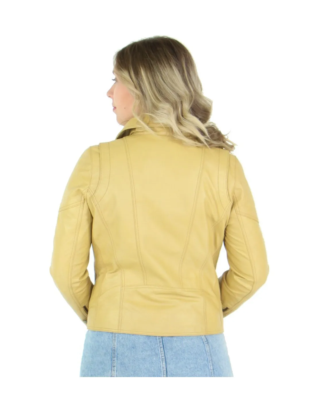 Blouson en cuir Giorgio Cuirs ref 40744 Jaune
