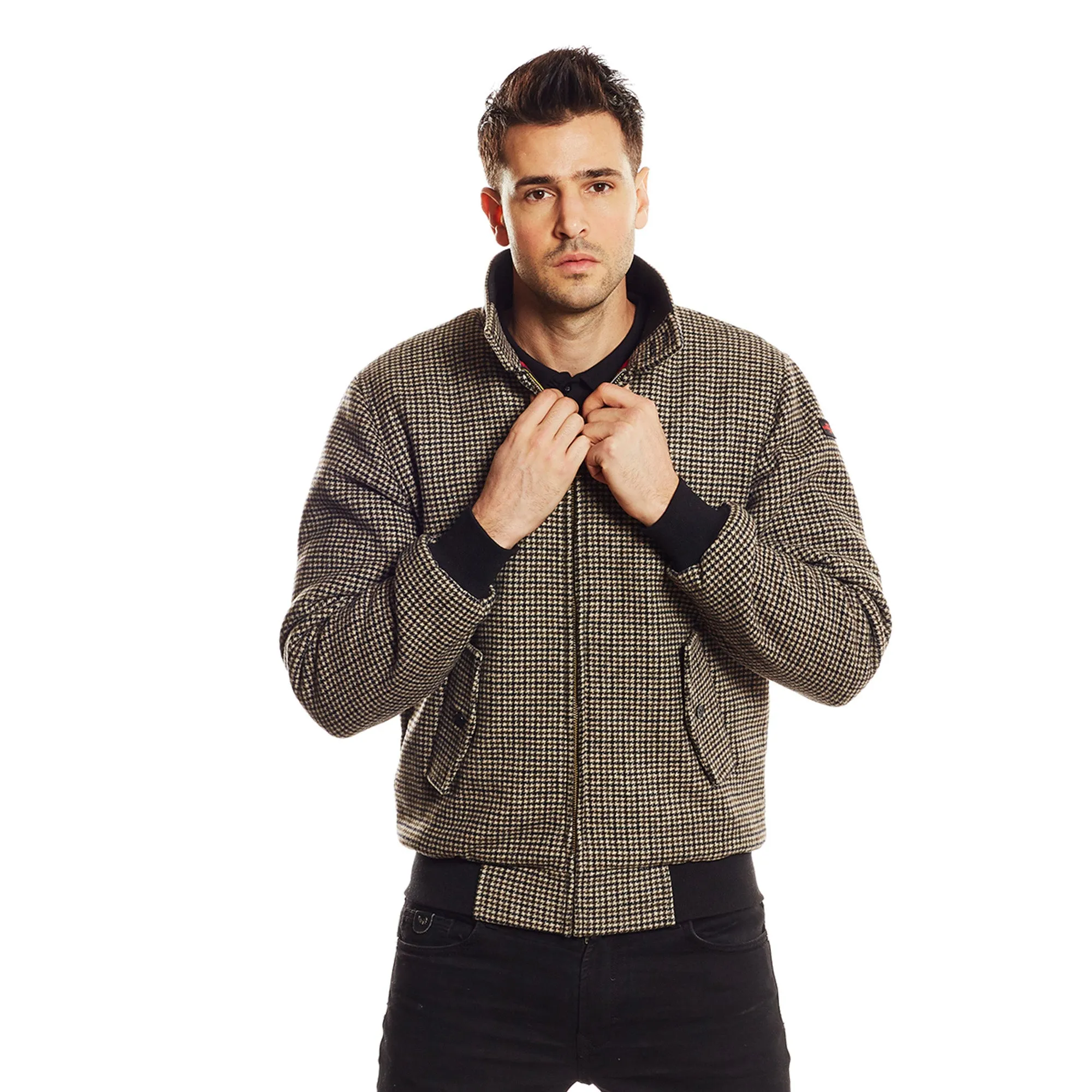 Blouson en laine Pied de coq