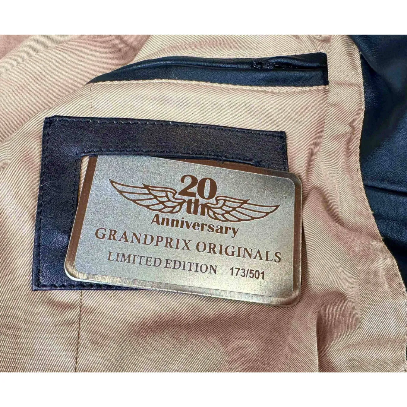 Blouson GULF Replica Vintage Cuir Marron pour homme
