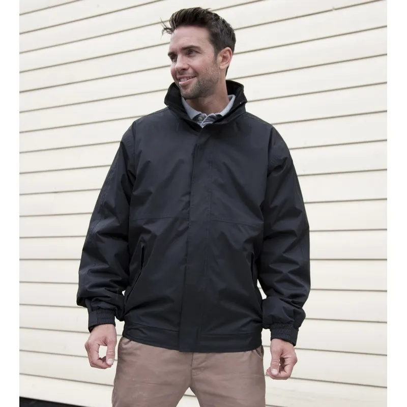 Blouson imperméable doublé micropolaire taille élastiquée 250 grs-m2 Chann. homme Result