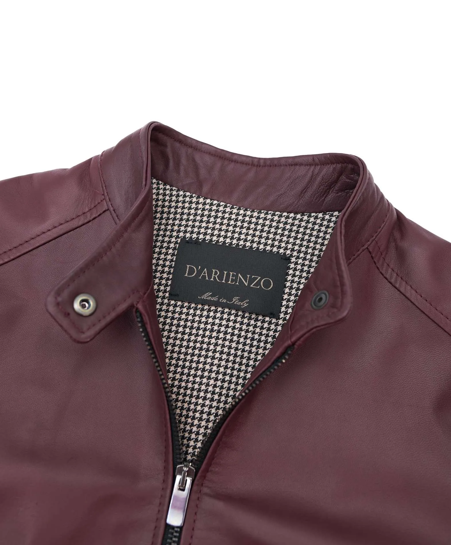 Blouson moto femme veste cuir femme blouson cuir bordeaux Linda