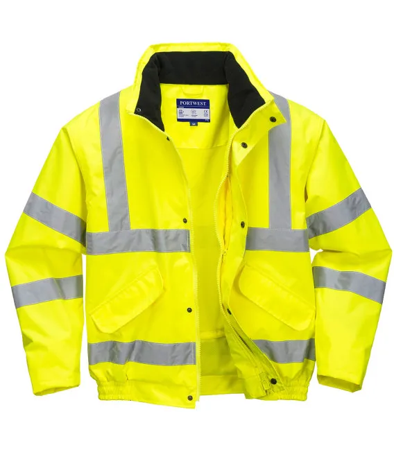 Blouson respirant hi-vis doublure mesh de travail Jaune Portwest