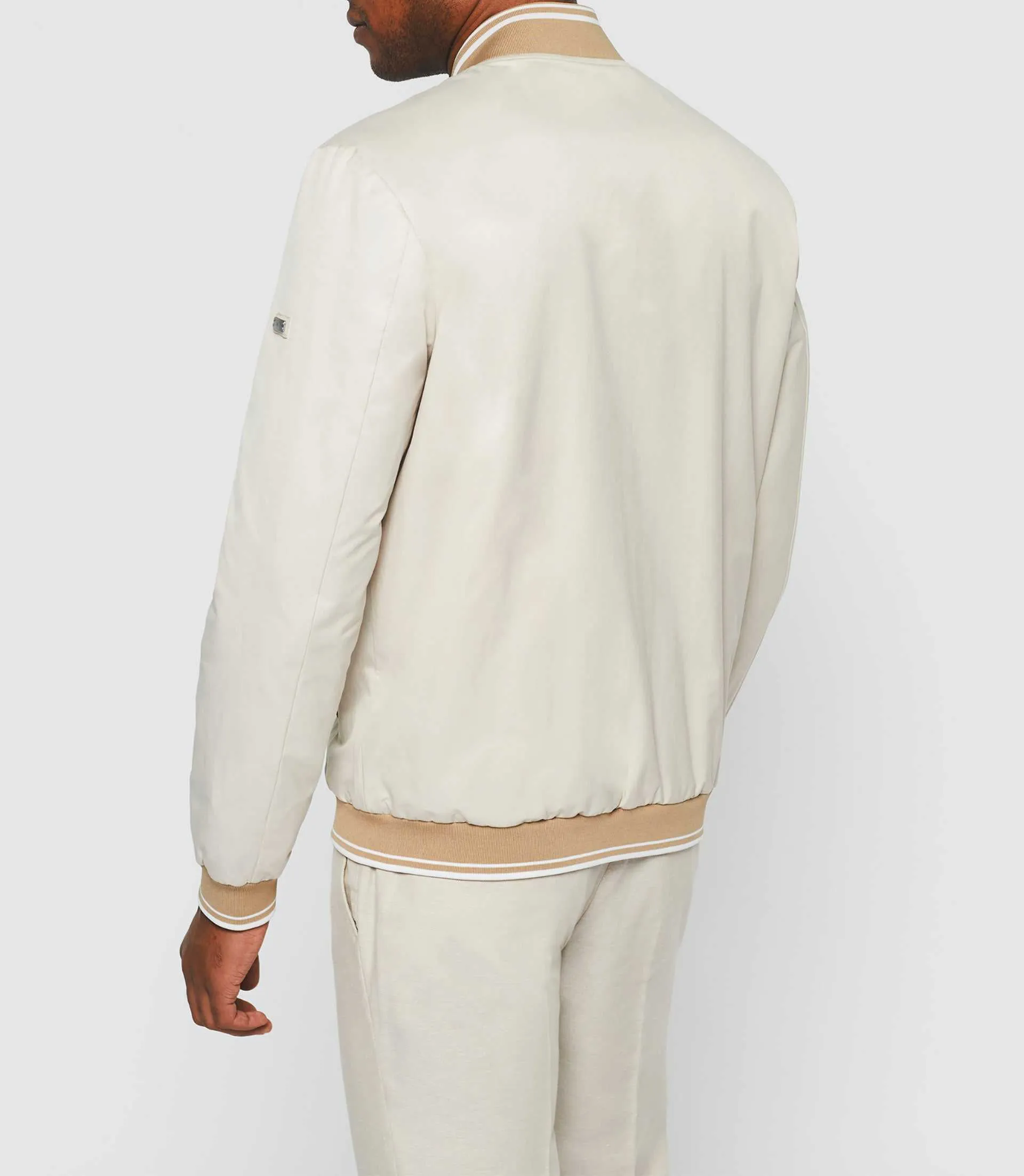 Blouson teddy léger beige Romeo