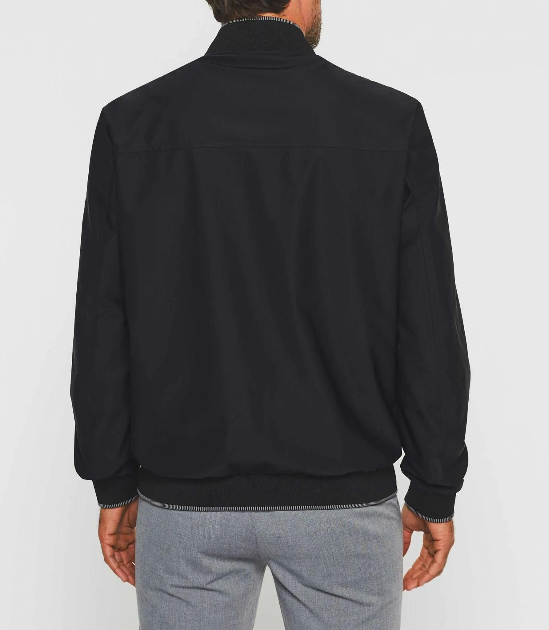 Blouson teddy léger noir Ramsay