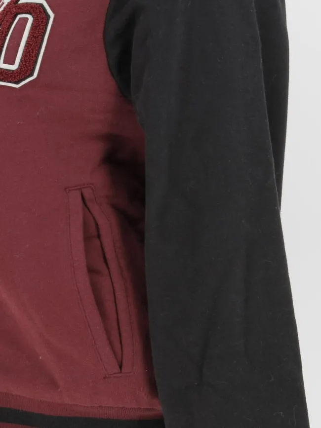 Blouson teddy sherpa bordeaux femme - Von Dutch | wimod
