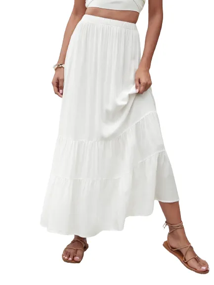 Boheme Jupe Longue Blanche