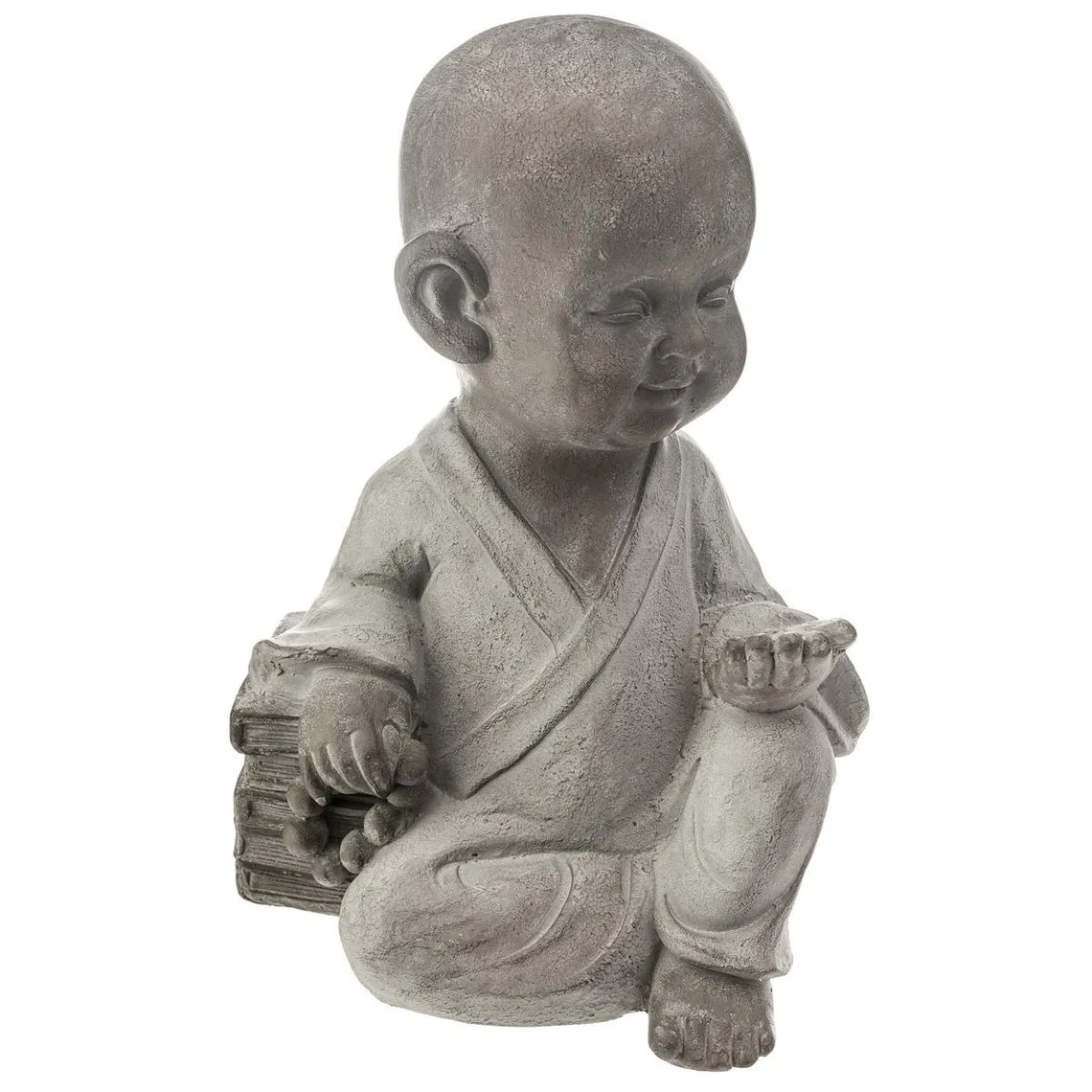 Bouddha assis enfant gris | 3 Suisses