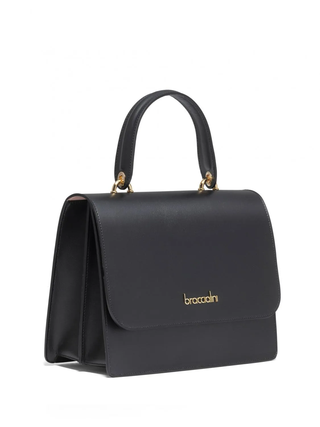 Braccialini Michelle Sac En Cuir Avec Bandoulière Noir - Achetez À Prix Outlet!