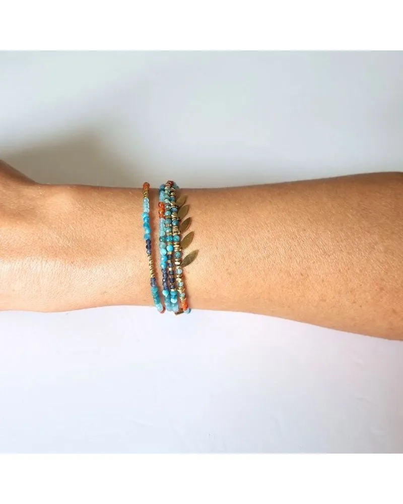 Bracelet Multitours tie & dye bleu | MILË MILA | Zosha Collection