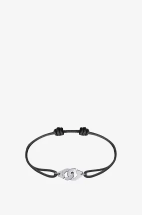 Bracelet sur cordon avec or blanc Menottes R10