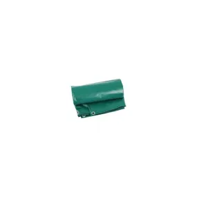 Bâche professionnelle lourde verte pvc de 550 g/m² 5 x 6 ml