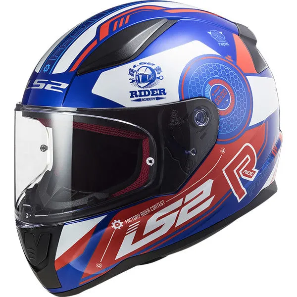 CASQUE LS2 FF353 RAPID STRATUS BRILLANT NOIR BLEU ROUGE