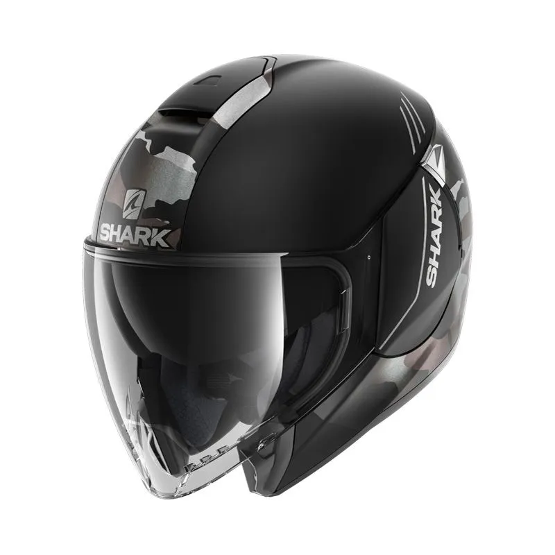 CASQUE SHARK CITY CRUISER MAT GENOM MAT NOIR