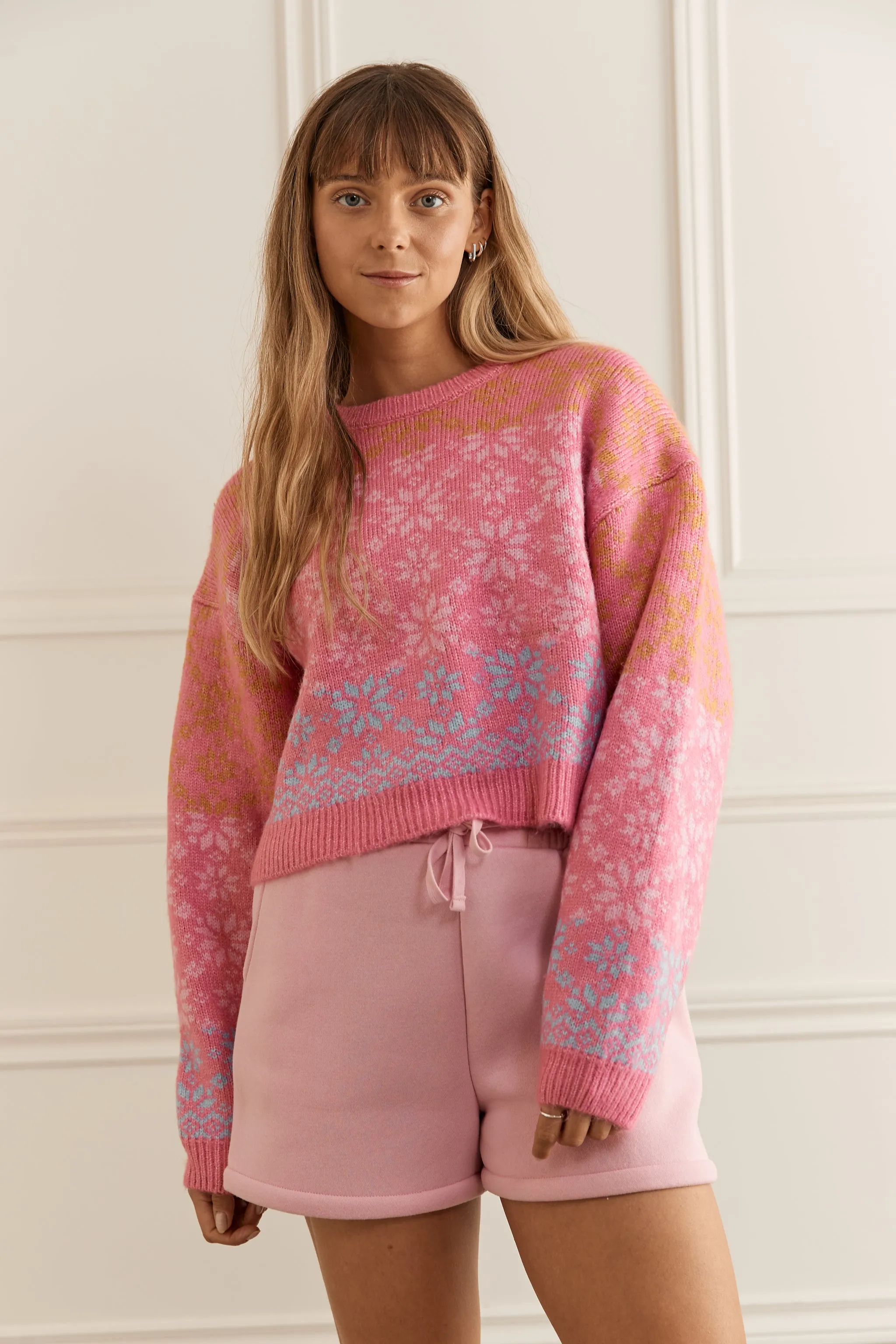 Chandail court en tricot - 8121
