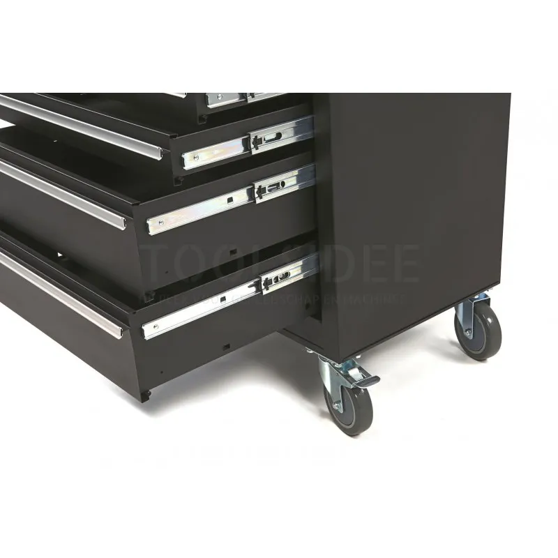 Chariot à outils HBM haut avec 7 tiroirs - 68 cm - Noir