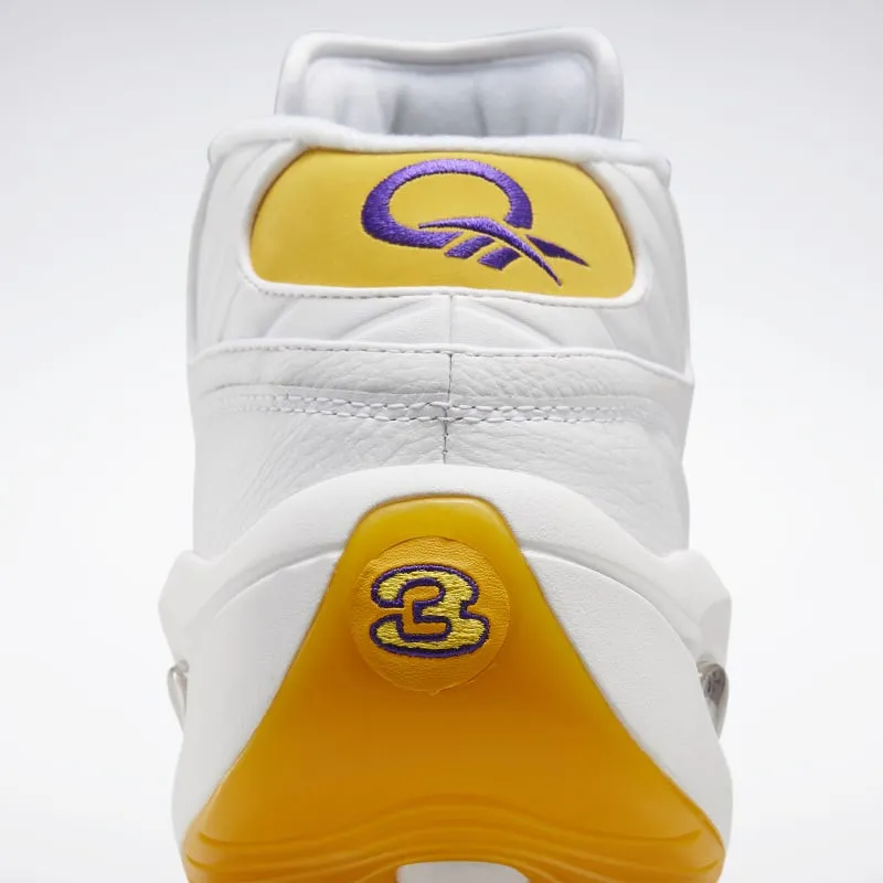 Chaussures de basketball Reebok Question Mid - Blanc/Jaune - FX4278