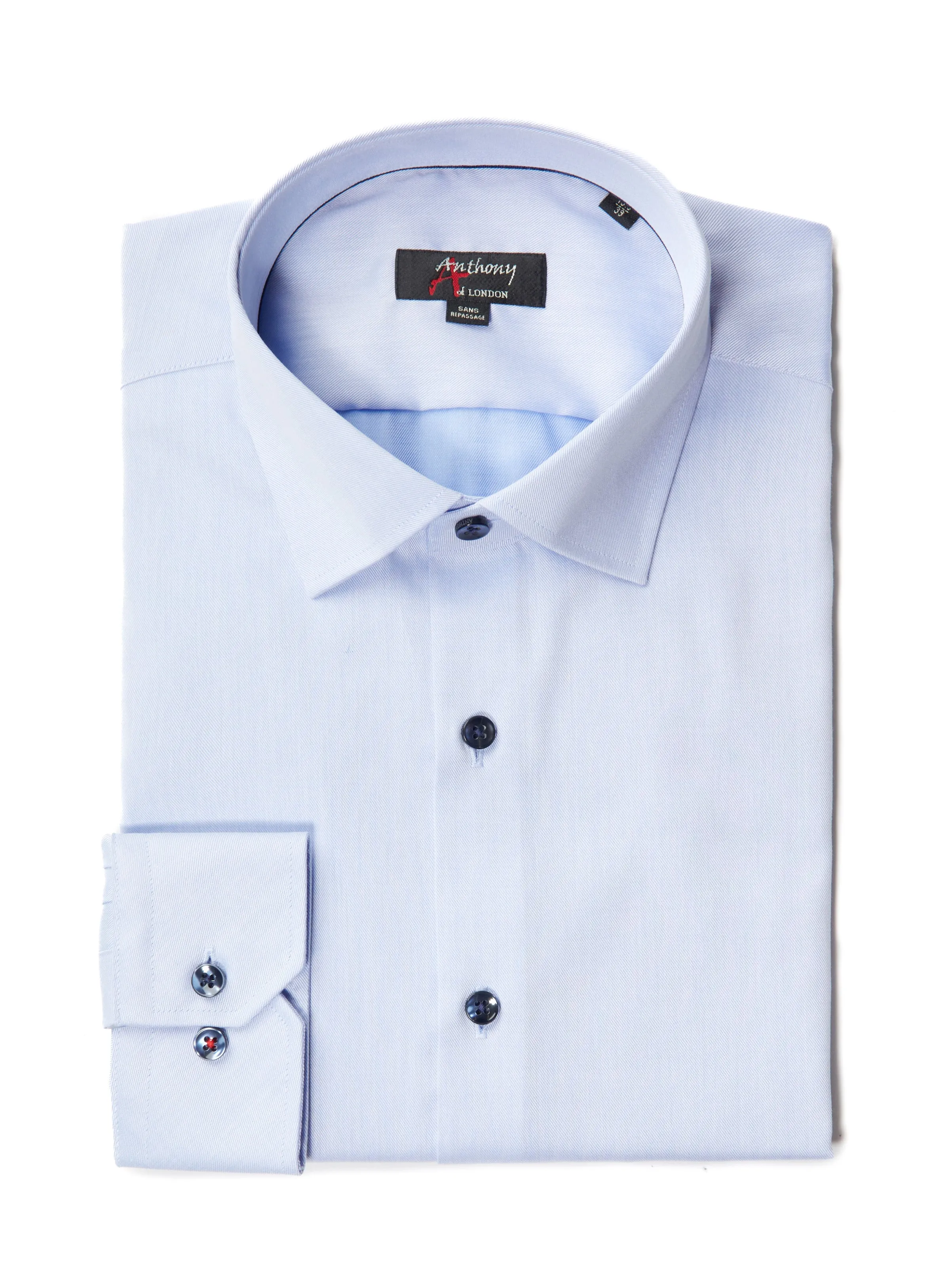 Chemise unie sans repassage