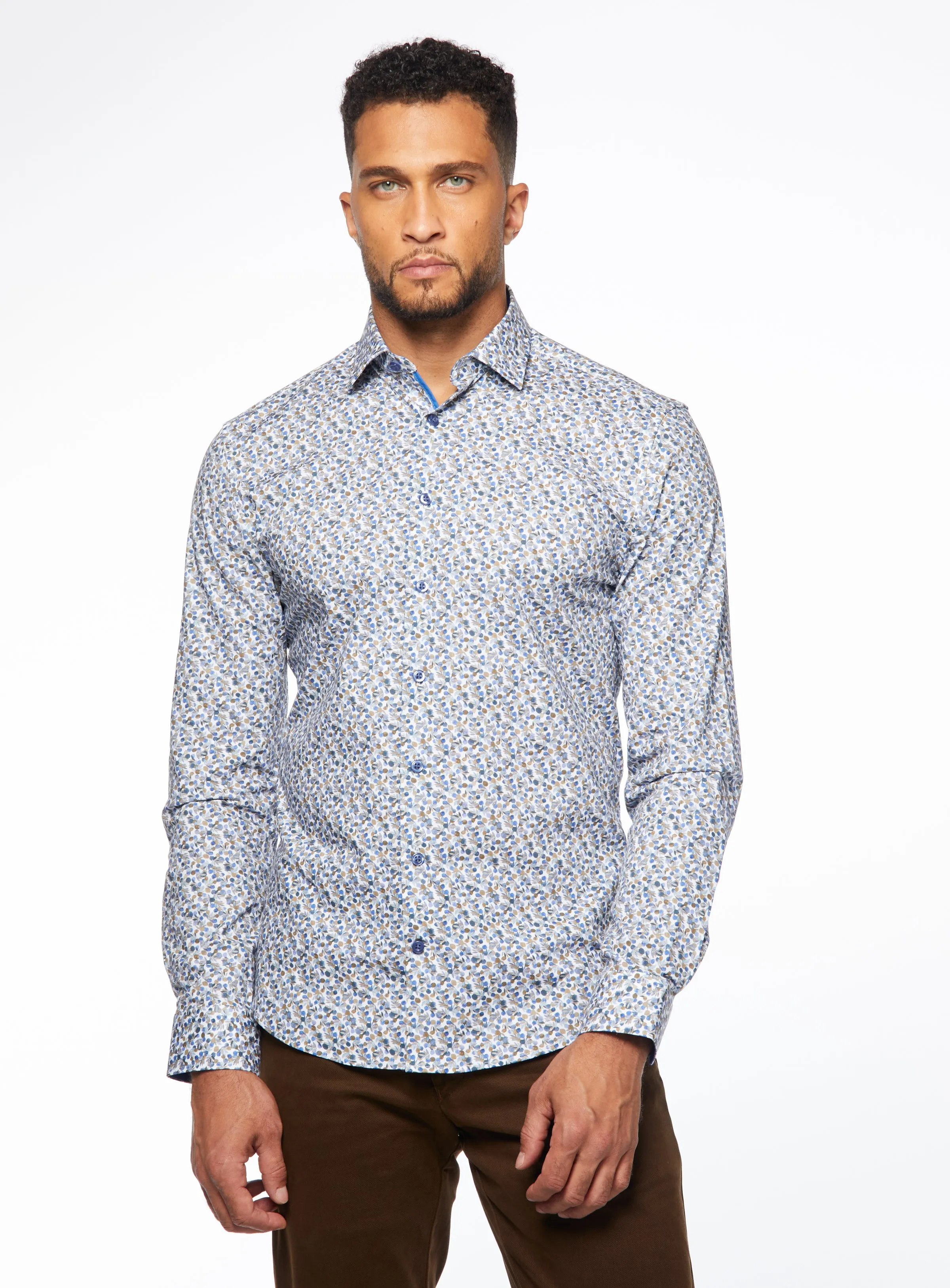 Chemise à imprimé genévrier