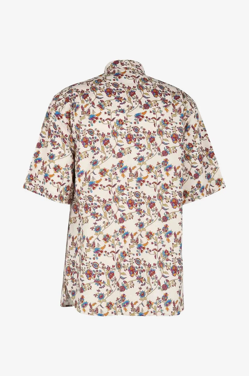 Chemise à manches courtes fleurie Bigilian