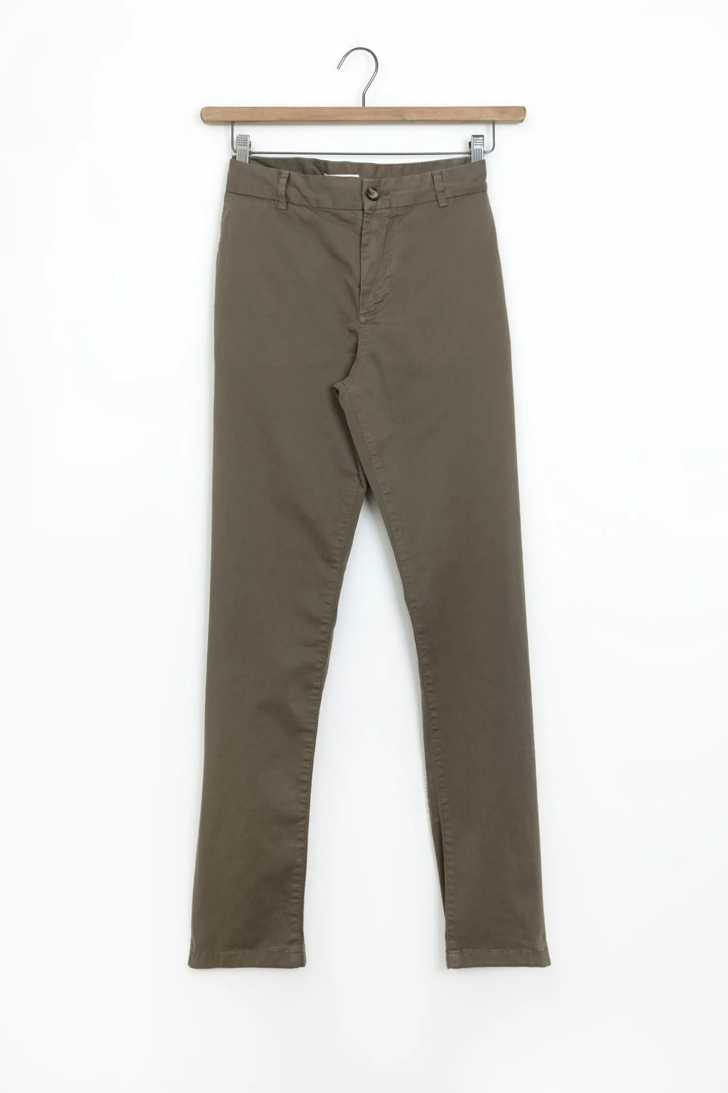 Chino en coton - vert foncé