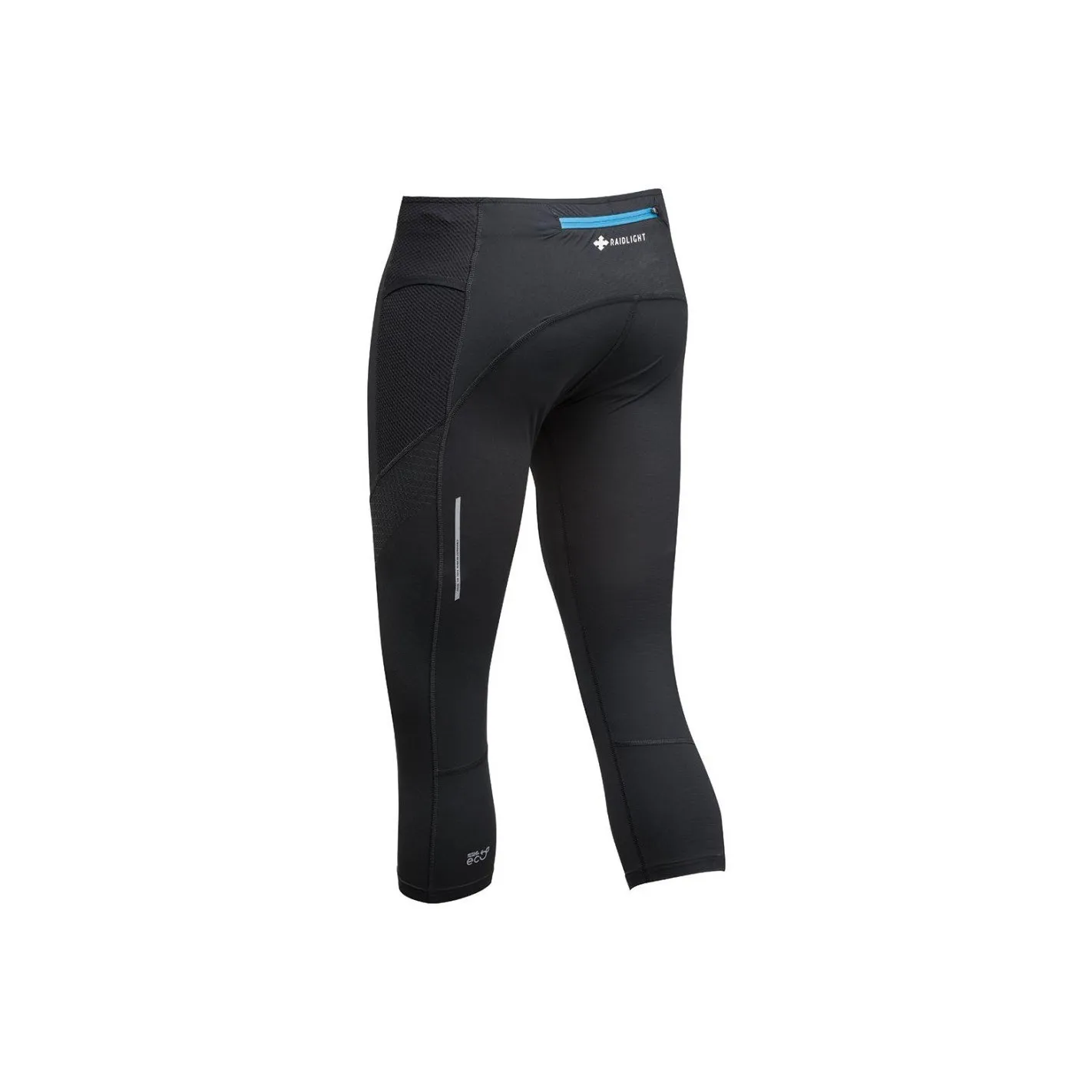 Collant Running RAIDLIGHT Homme RESPONSIV 3/4 TIGHT Noir