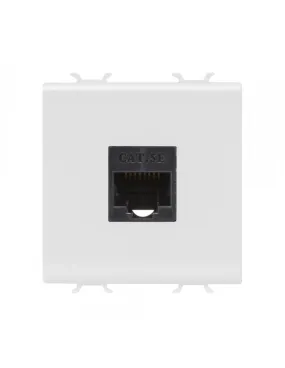 CONNECTEUR RJ45 2M CAT.5E UTP BLANC SAT. GEWISS GW15434
