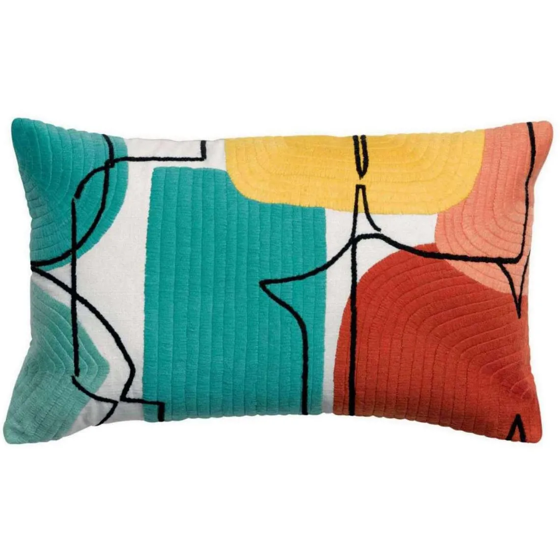 Coussin Brode Multicolore | 3 Suisses