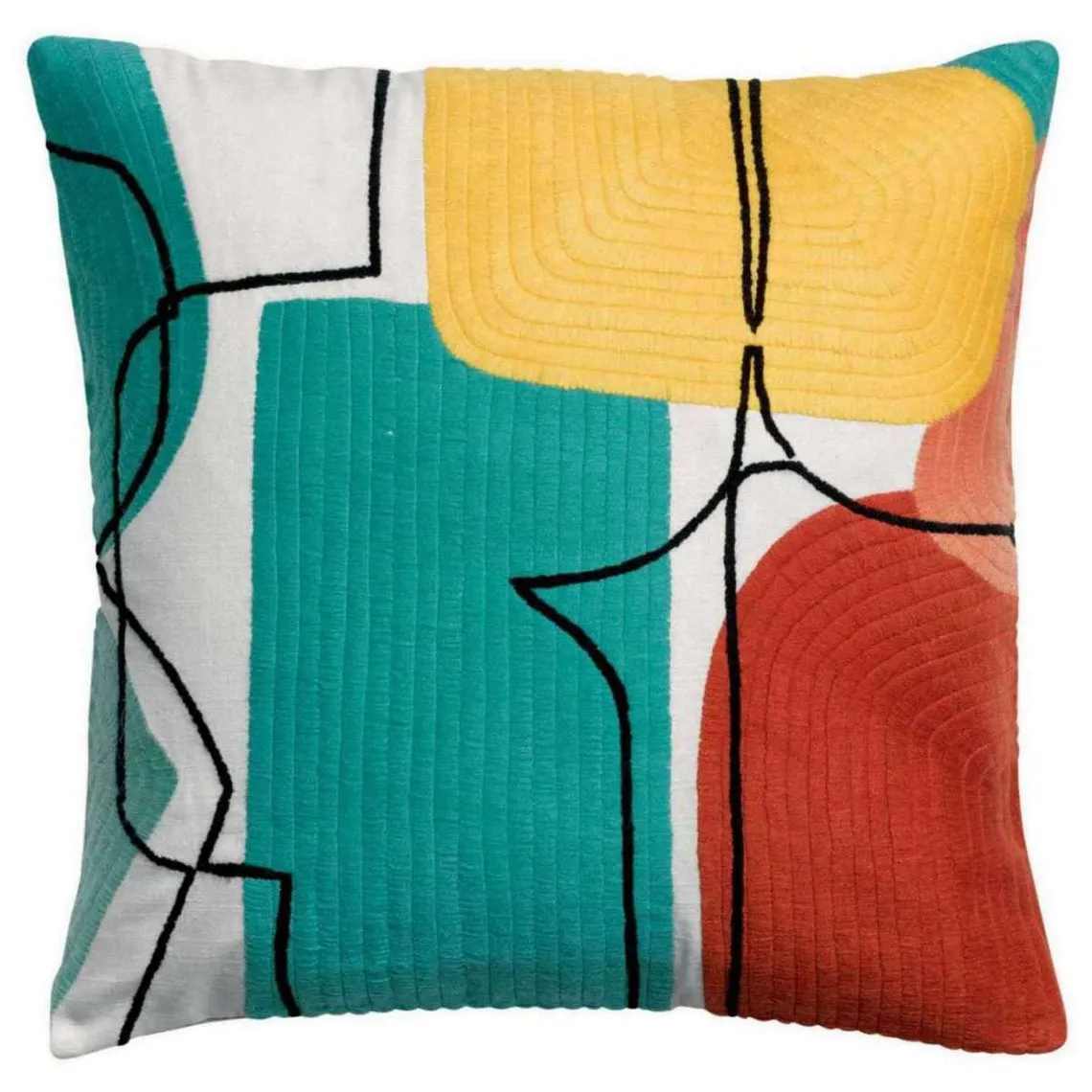 Coussin Brode Multicolore | 3 Suisses