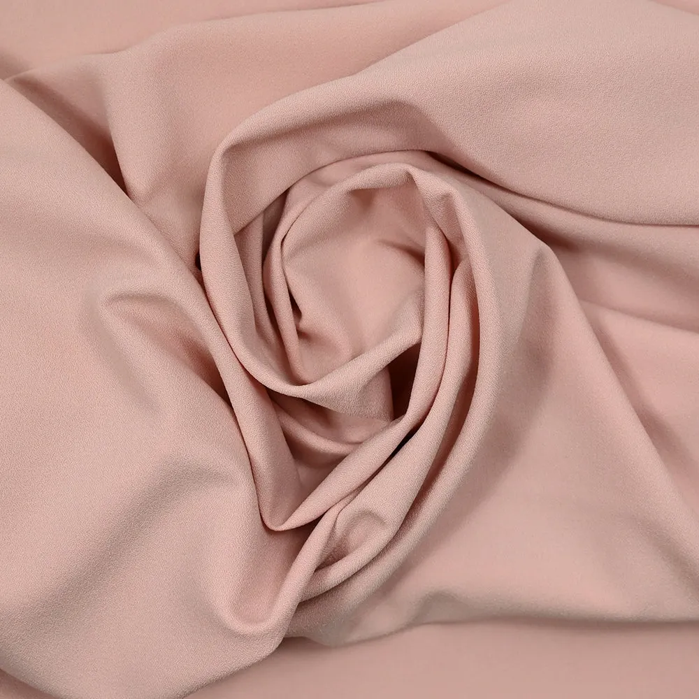 Crêpe polyviscose rose chair