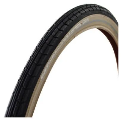 CST Pneu extérieur Tradition 28 x 1.75 Noir/Crème avec lignes réfléchissantes