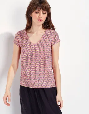 DAKTARI Tee-shirt col V femme