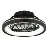 Deanne Ventilateur de plafond lumineux Luminaires Globo Lighting LED Noir, 1 lumière, Télécommandes, Changeur de couleurs