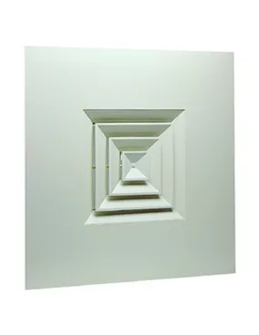 Diffuseur fixe pour dalles de plafond 600x600 acier blanc SF 704 TP 300x300mm ALDES 11051078