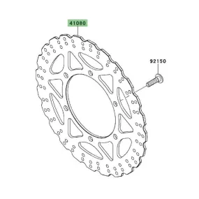 Disque de frein avant Kawasaki Ninja 250R (2008-2012) | Moto Shop 35