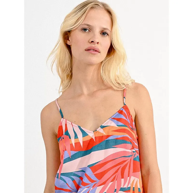 Débardeur imprimés palmier multicolore femme - Molly Bracken | wimod
