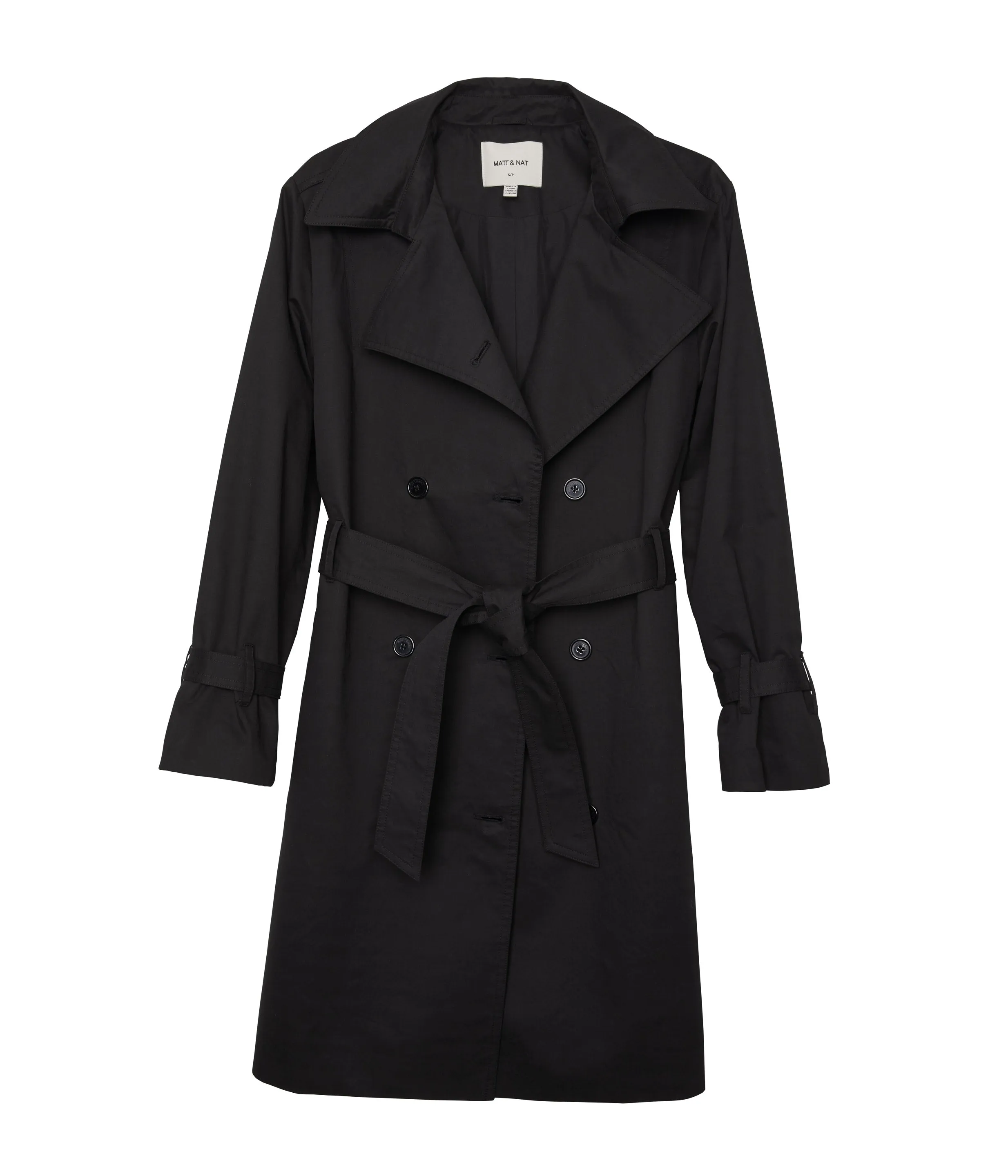 EZRA Trench croisé végétalien pour femmes