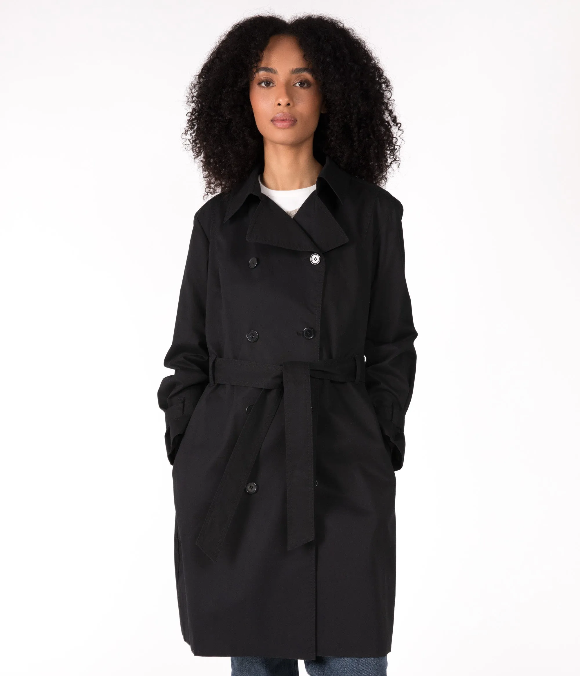 EZRA Trench croisé végétalien pour femmes
