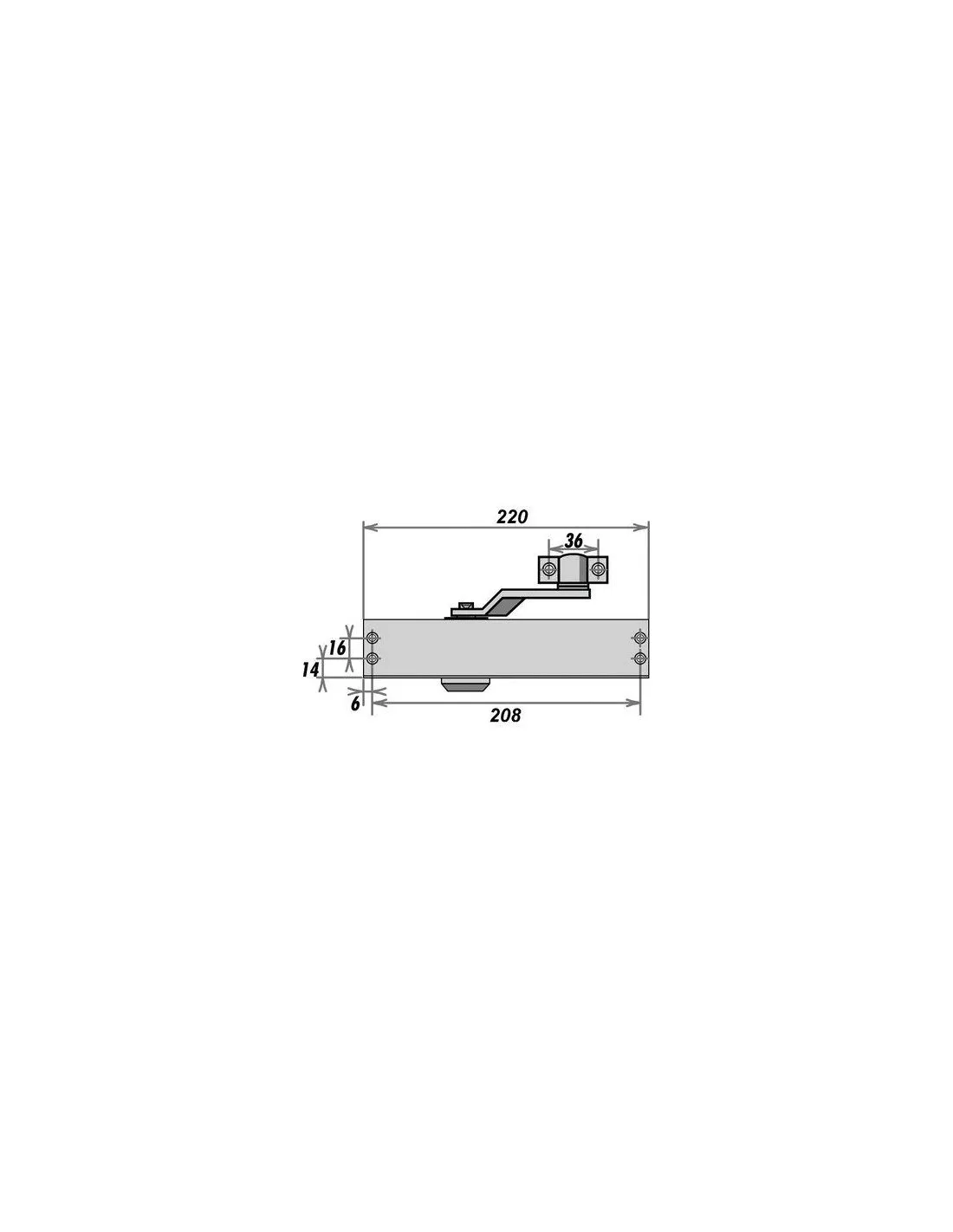 FERME POR.GR150 SANS BRAS ARGT GROOM 150011