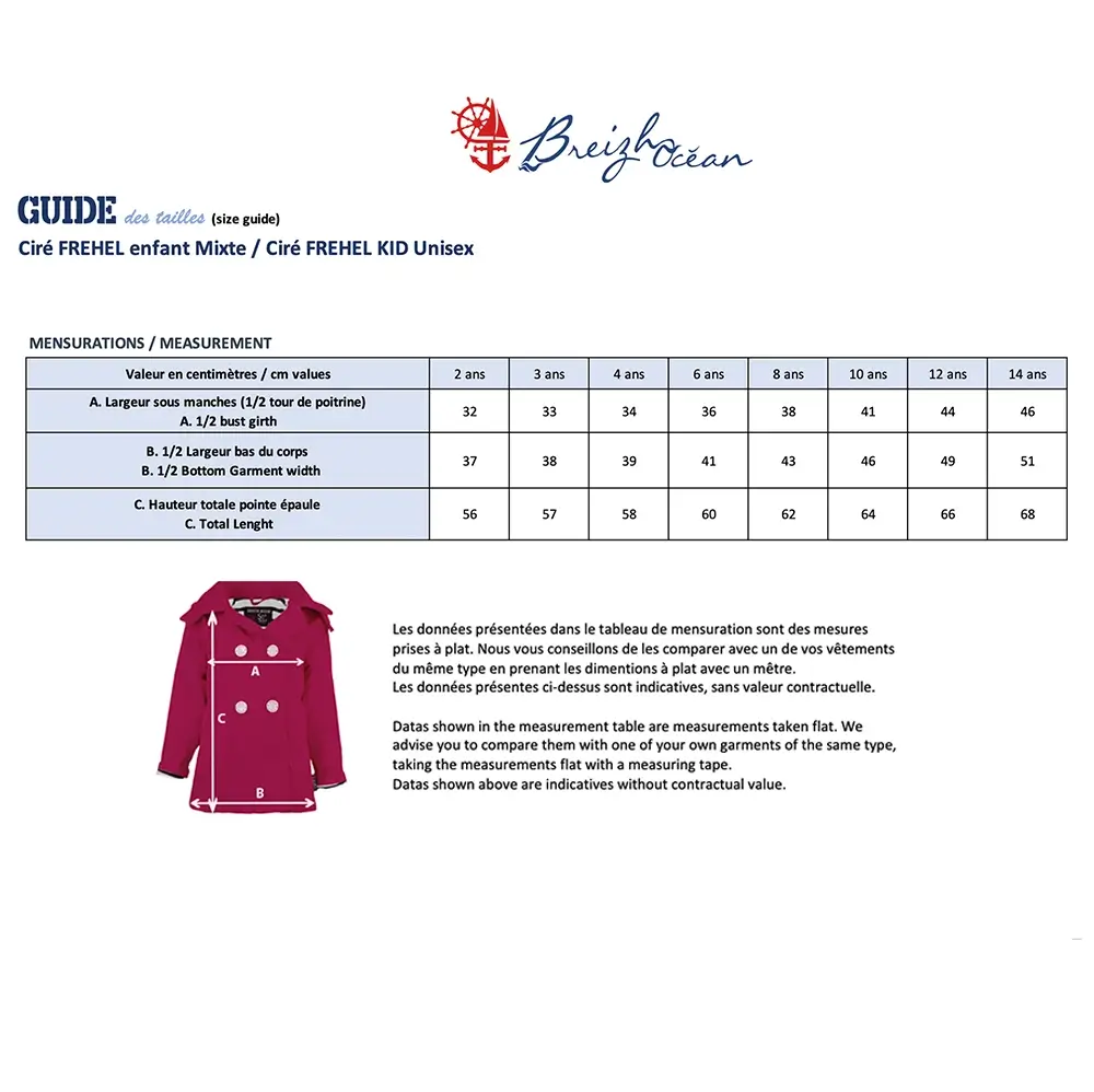 FREHEL – Ciré fille coupe Trench