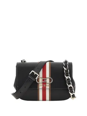 Guess Nelka Petit Sac À Rabat Épaule Noir - Achetez À Prix Outlet!