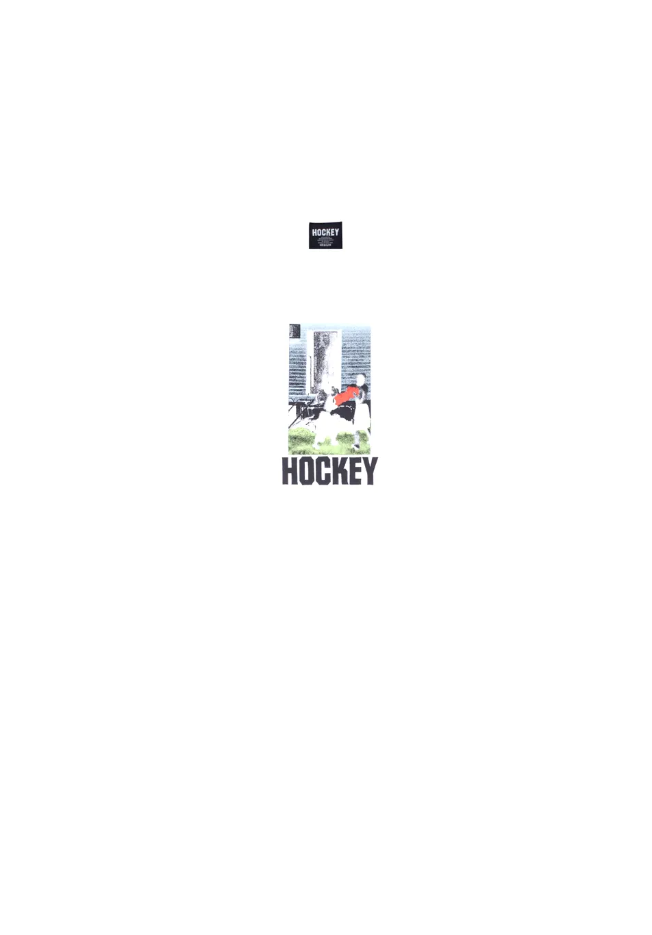 Hockey Skateboards Front Yard Tee White