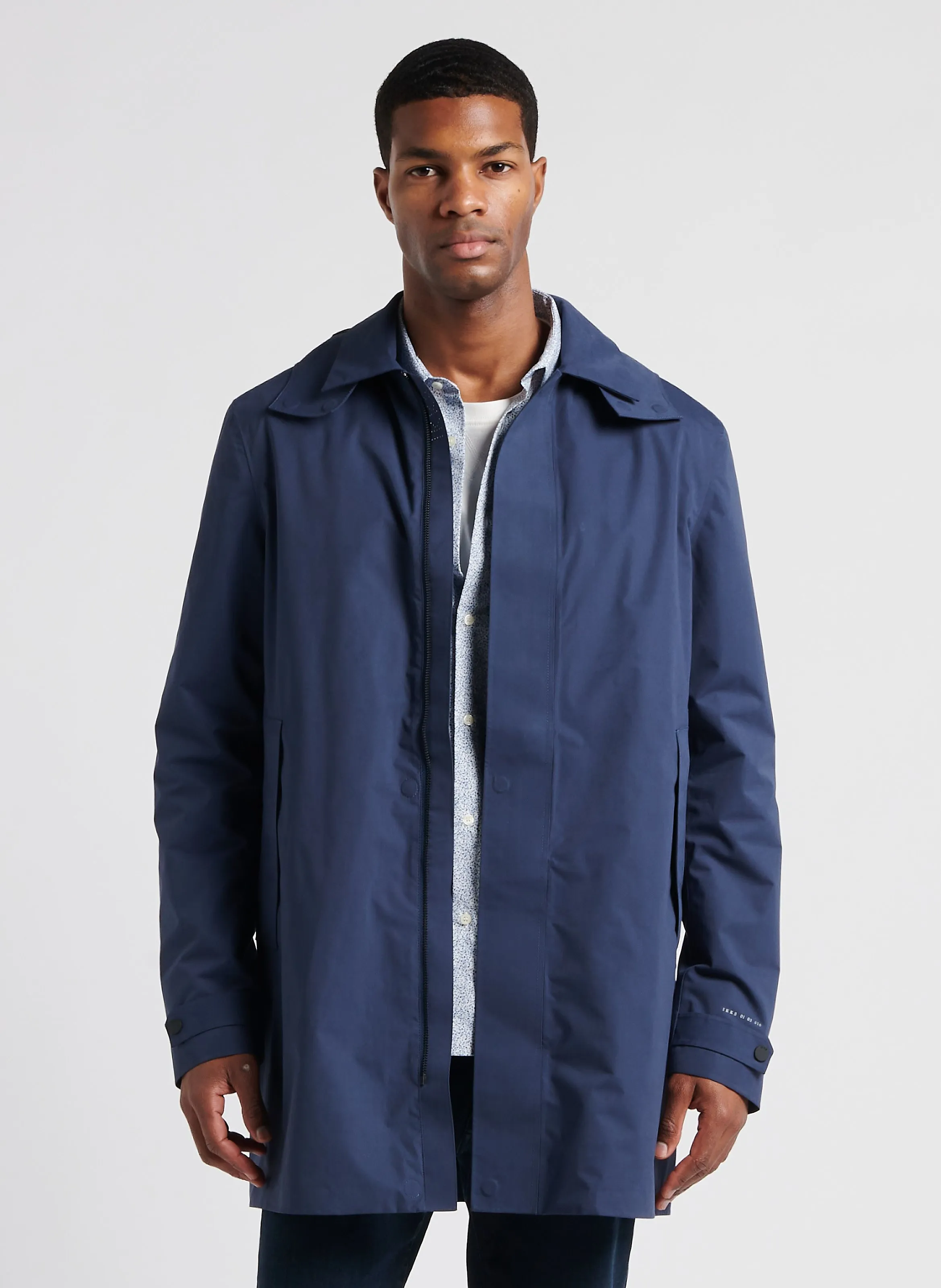 IKKS  Trench col classique droit - Bleu