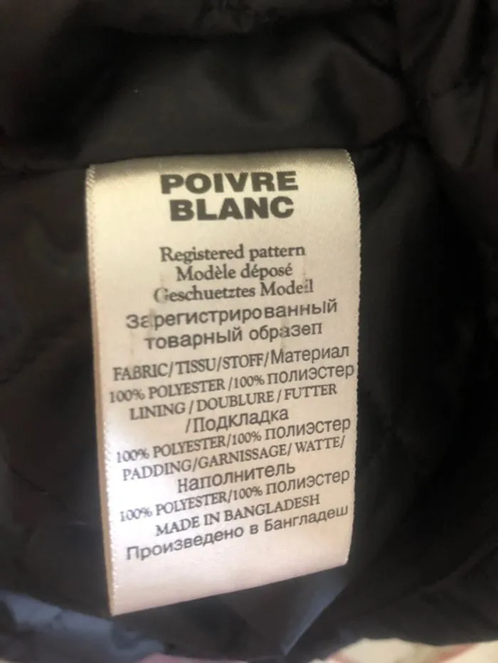 Impermeable cabas trench . Taille L - Poivre Blanc - Prématuré  | Beebs