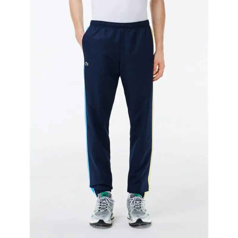 Jogging colorblock bleu marine jaune homme - Lacoste | wimod